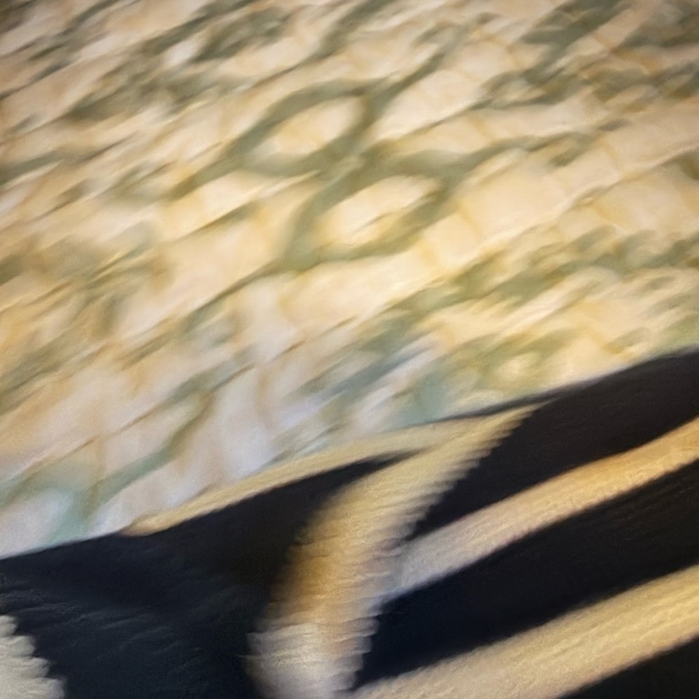 Striped Navy and White Turtleneck Sweater - Picture 2 of 4